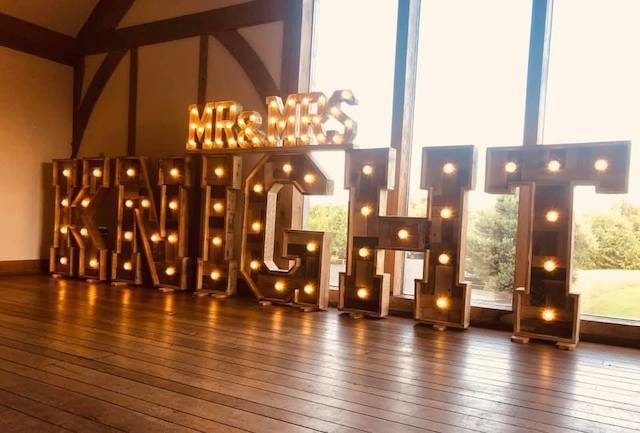 Rustic Light Up Letters Rustic Light Up Letters
