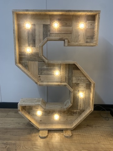 Rustic Light Up Numbers Hire Rustic Light Up Numbers Hire