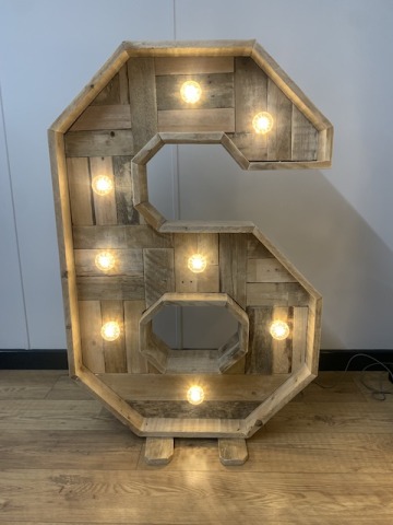 Rustic Light Up Numbers Hire Rustic Light Up Numbers Hire