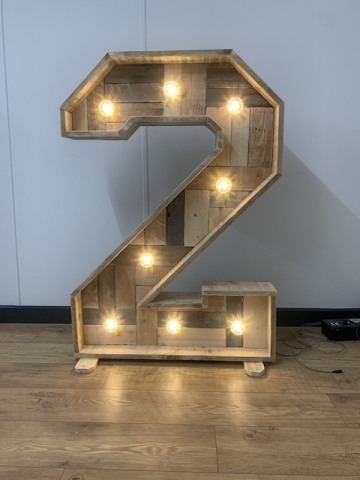 Rustic Light Up Numbers Hire Rustic Light Up Numbers Hire