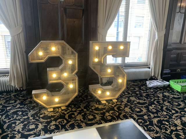 Rustic Light Up Numbers Hire Rustic Light Up Numbers Hire