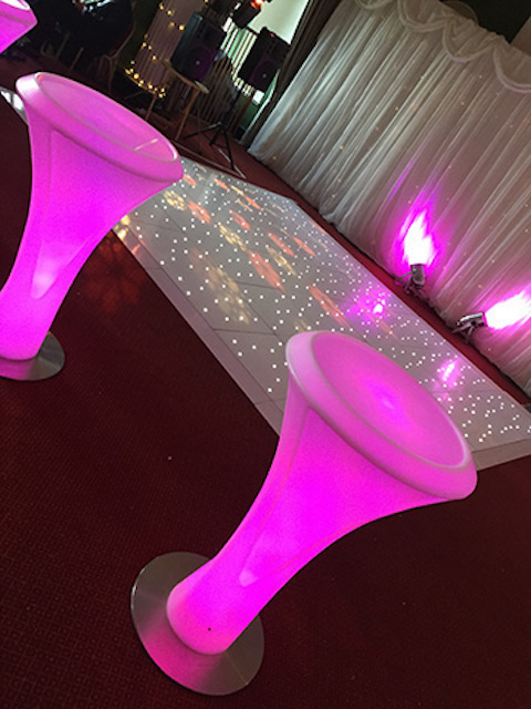 LED Poseur Tables Hire
