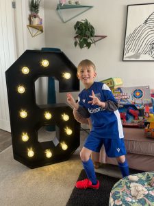 Black Light Up Numbers Hire